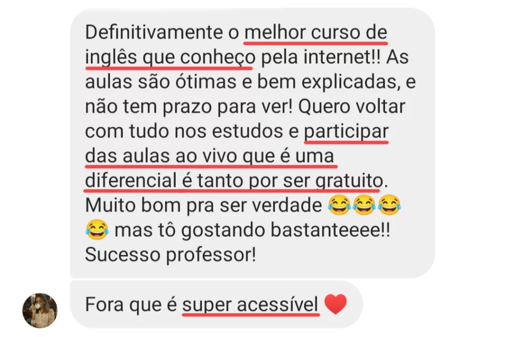 Curso A Jornada do Autodidata em Inglês depoimento e resultados reais