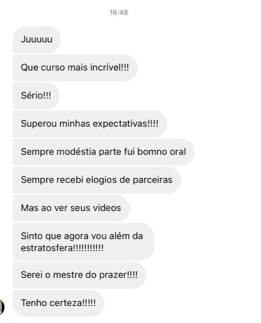 Curso Muito Além da Chupada depoimento e resultados reais