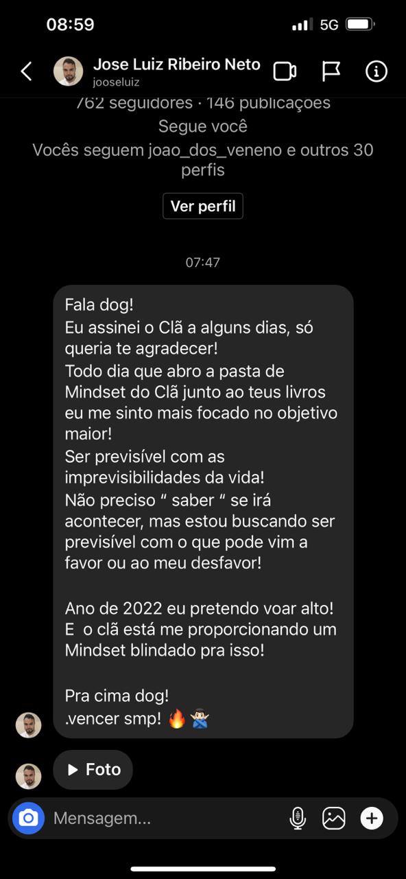 Clã Be More depoimentos e resultados reais