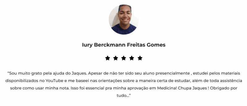 Curso Fisica Online do Jaques Braga depoimentos e resultados reais