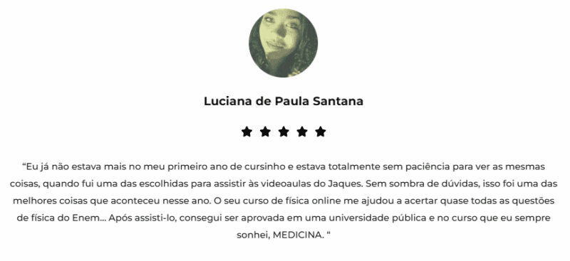 Curso Fisica Online do Jaques Braga depoimentos e resultados reais