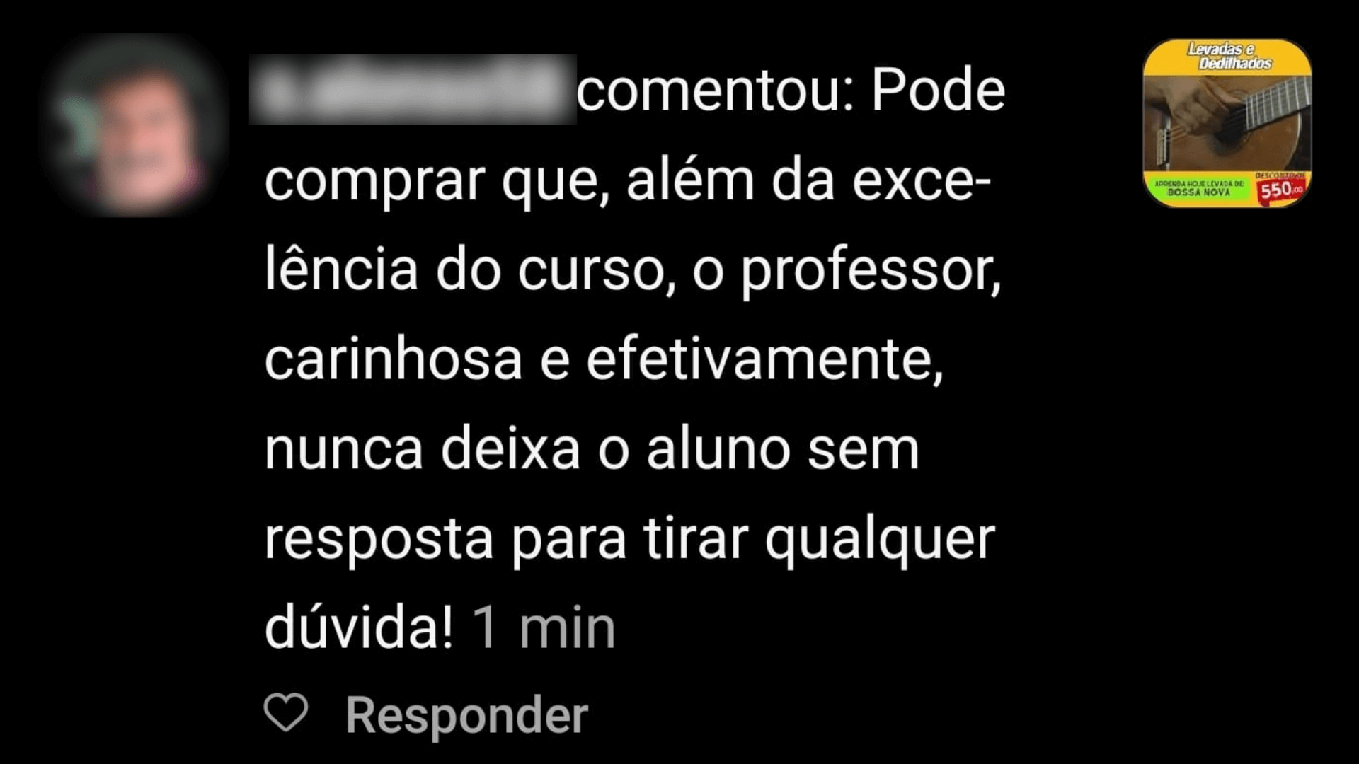 Curso Levadas e Dedilhados depoimentos e resultados reais