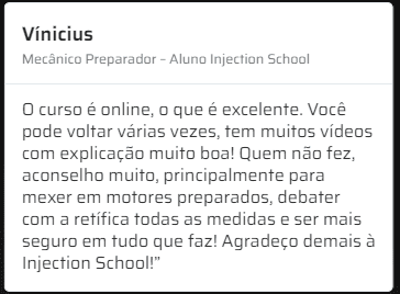 Curso Preparação de Motores depoimentos e resultados reais