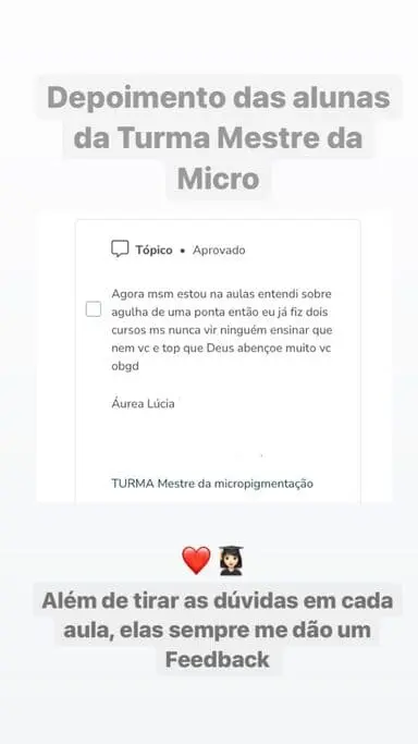 Mestre da Micropigmentação 2.0 depoimentos e resultados reais