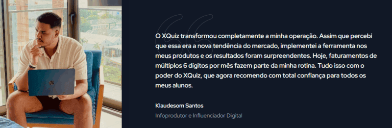 XQuiz depoimentos e resultados reais