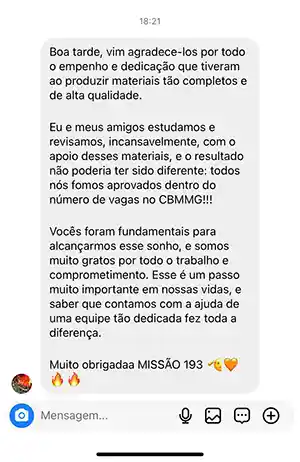 Curso Missão 193 depoimentos e resultados reais