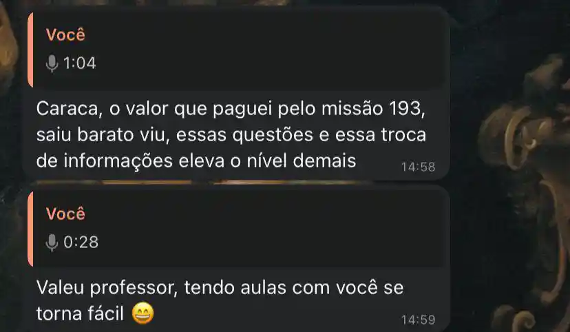 Curso Missão 193 depoimentos e resultados reais