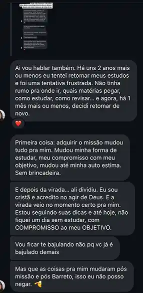 Curso Missão 193 depoimentos e resultados reais