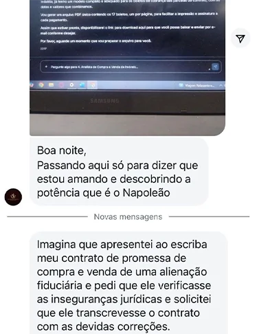 Napoleão IA: Inteligência Artificial Especialista em Direito Imobiliário Extrajudicial depoimentos e resultados reais