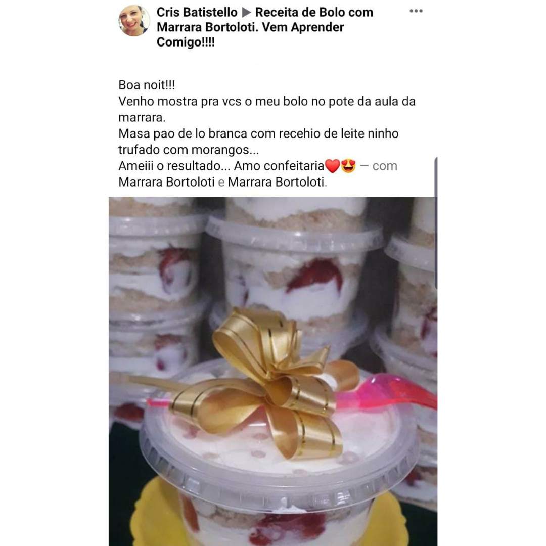 Curso O Novo Bolo no Pote depoimentos e resultados reais