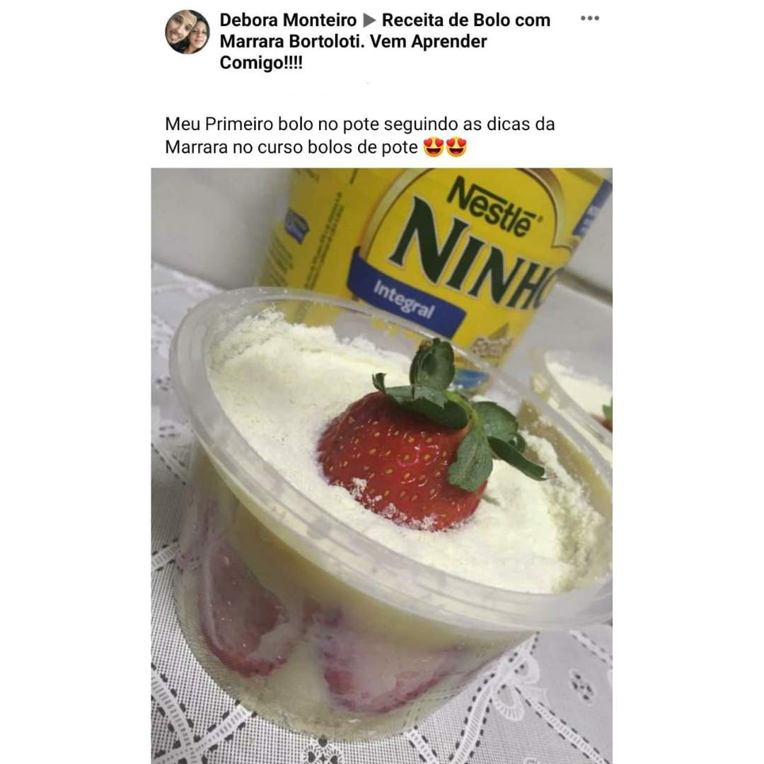 Curso O Novo Bolo no Pote depoimentos e resultados reais