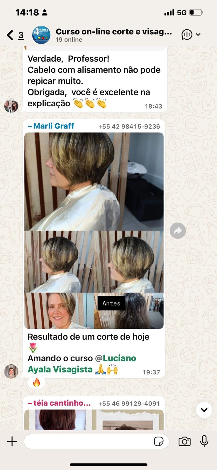 Corte e Visagismo com Alma depoimentos e resultados reais