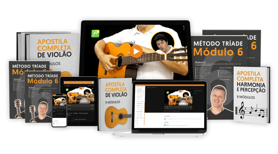Curso de Violão Método Tríade melhor curso como tocar violão