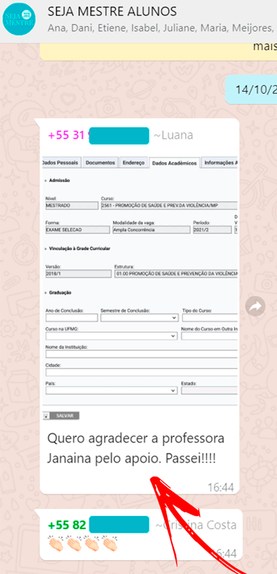 Curso Seja Mestre depoimentos e resultados reais