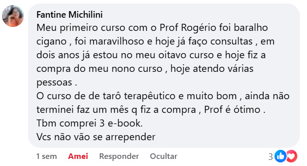 Curso Tarot Profundo depoimentos e resultados reais