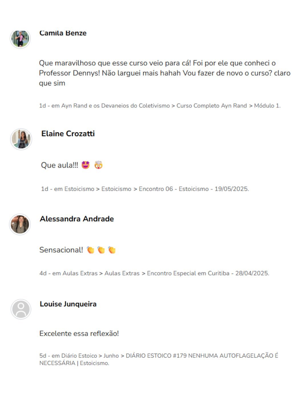 Formação em Filosofia ISDL depoimentos e resultados reais