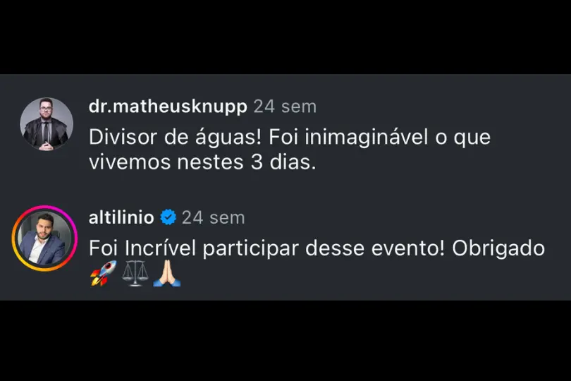 Júri Experience depoimentos e resultados reais