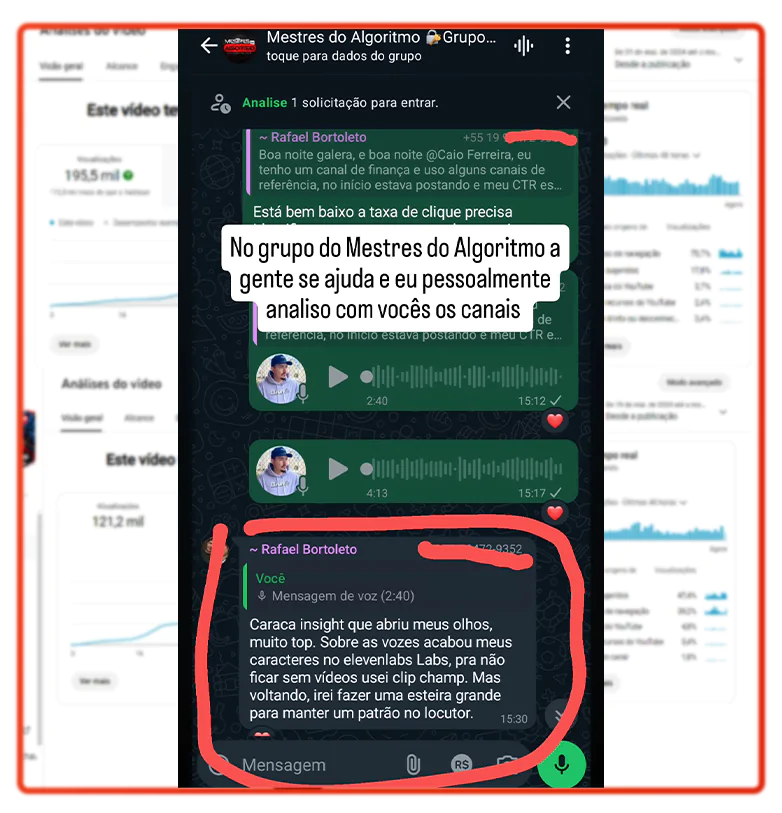 Mestres do Algoritmo - Profissão Youtuber depoimentos e resultados reais