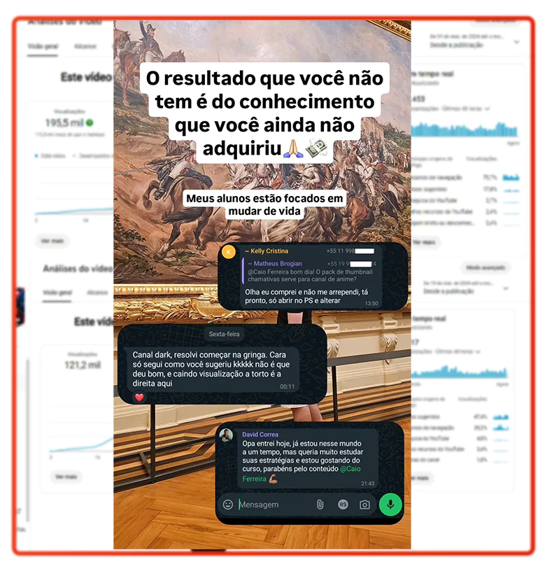 Mestres do Algoritmo - Profissão Youtuber depoimentos e resultados reais