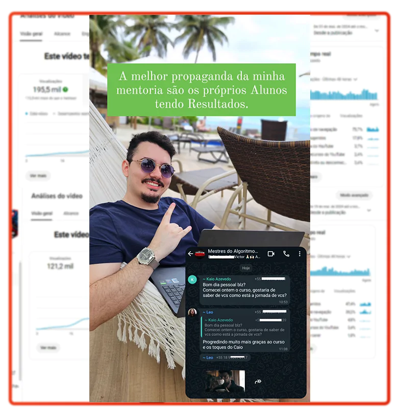 Mestres do Algoritmo - Profissão Youtuber depoimentos e resultados reais
