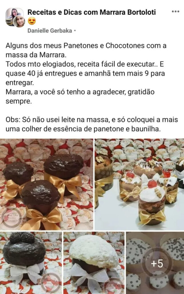 Panetones e Chocotones de Milhões da Marrara Bortoloti depoimentos e resultados reais