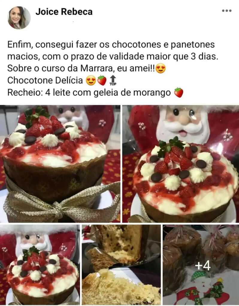 Panetones e Chocotones de Milhões da Marrara Bortoloti depoimentos e resultados reais