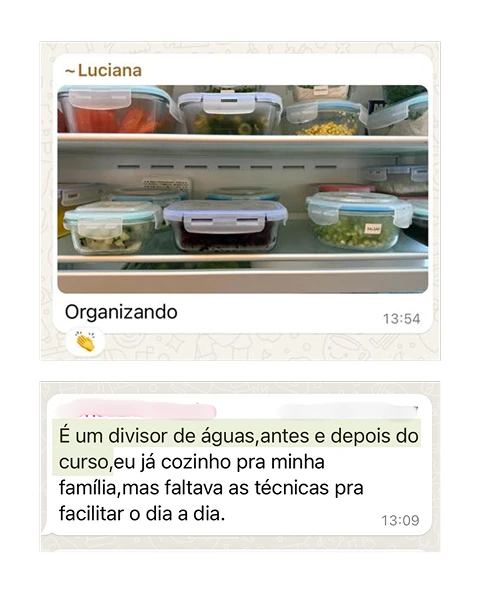 Curso Cozinha de Panela Só depoimentos e resultados reais