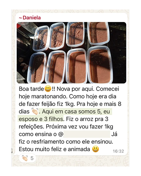 Curso Cozinha de Panela Só depoimentos e resultados reais