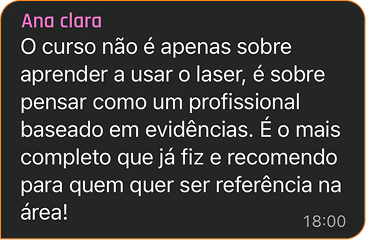Curso de Laserterapia e Amamentação da Virginia Ferreira depoimentos e resultados reais