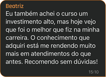 Curso de Laserterapia e Amamentação da Virginia Ferreira depoimentos e resultados reais