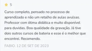 Curso Lapidando Bateristas 2.0 depoimentos e resultados reais
