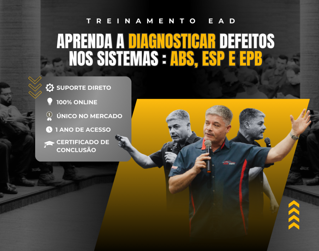 Formação Diagnóstico de Elite melhor curso diagnóstico automotivo, scanner, ABS, ESP, EPB