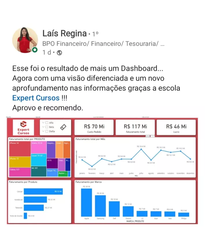 Formação Pacote Office e Power BI depoimentos e resultados reais