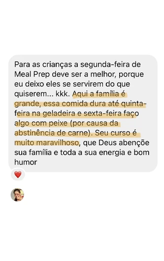 Meal Prep com Martha Guterres depoimentos e resultados reais