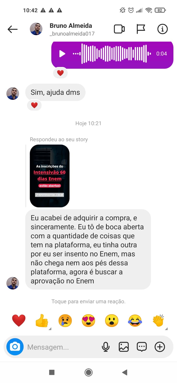 Repertório ENEM depoimentos e resultados reais