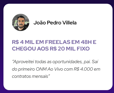 O Novo Mercado Ao Vivo (ONM Ao Vivo) depoimentos e resultados reais